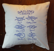 Load image into Gallery viewer, Sailing Knots Embroidered Cushion
